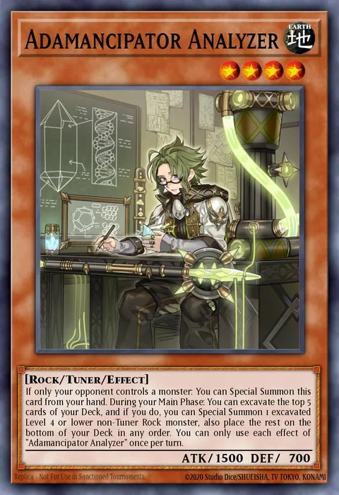 Adamancipator Analyzer trading card