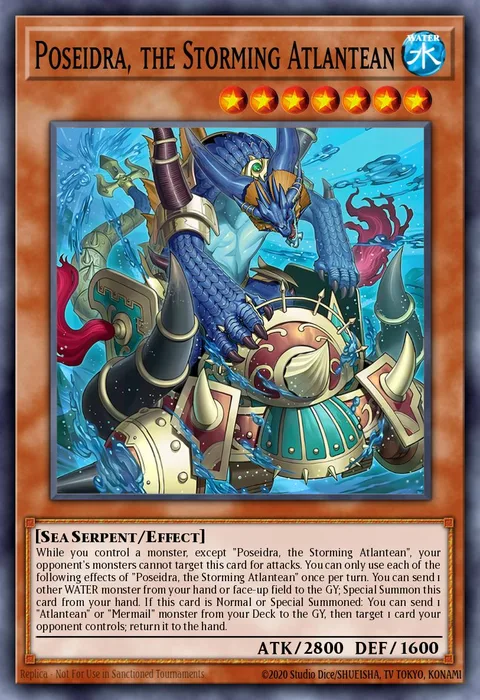 Poseidra, the Storming Atlantean trading card