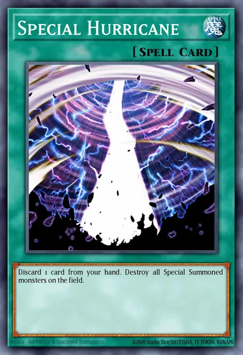 Special Hurricane trading card