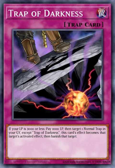 Trap of Darkness trading card