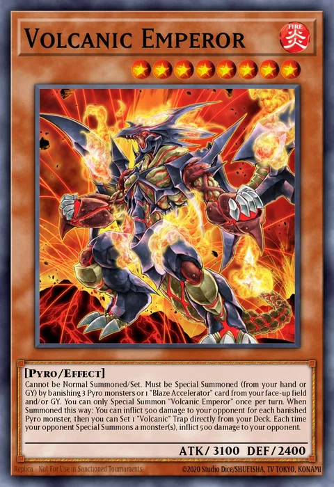 Volcanic Emperor trading card