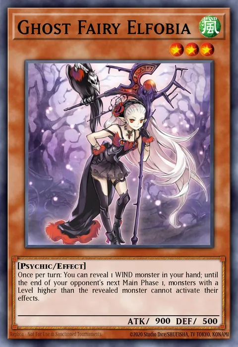 Ghost Fairy Elfobia trading card