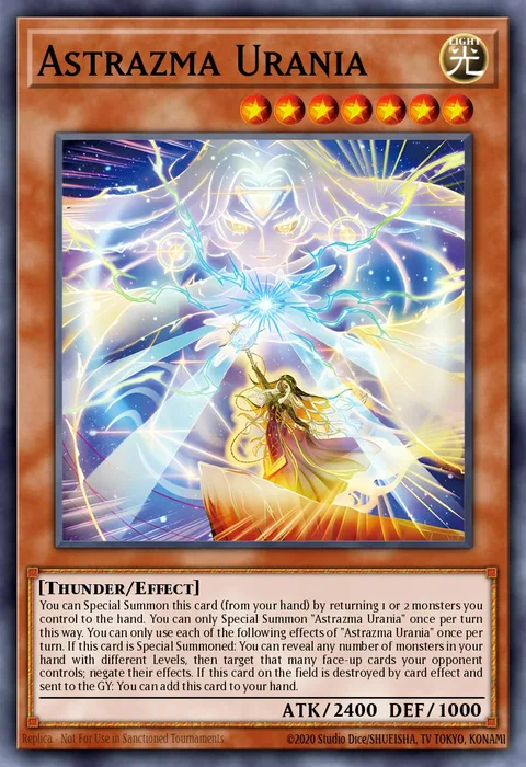 Astrazma Urania trading card