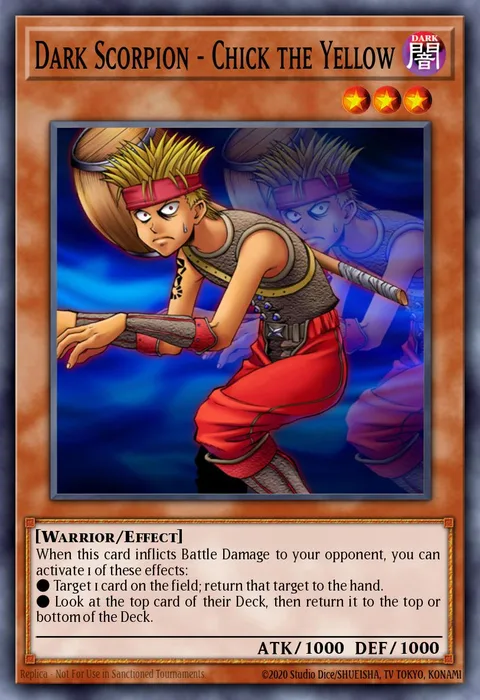Dark Scorpion - Chick the Yellow trading card