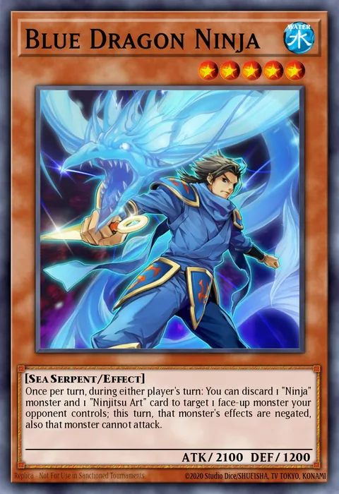 Blue Dragon Ninja trading card