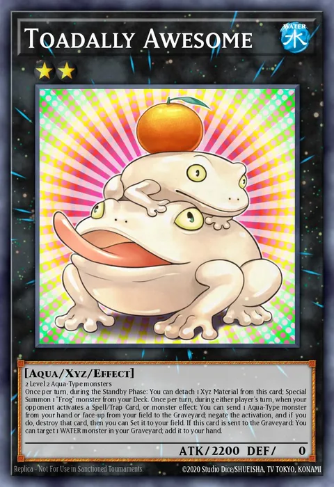Toadally Awesome trading card