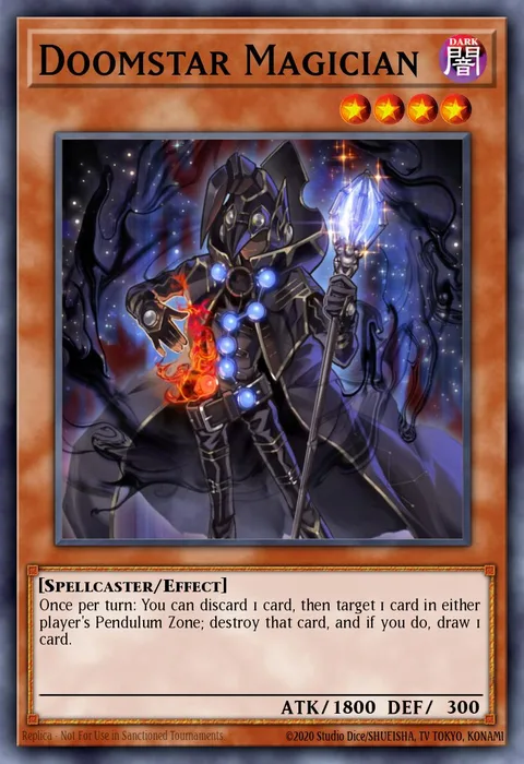 Doomstar Magician trading card