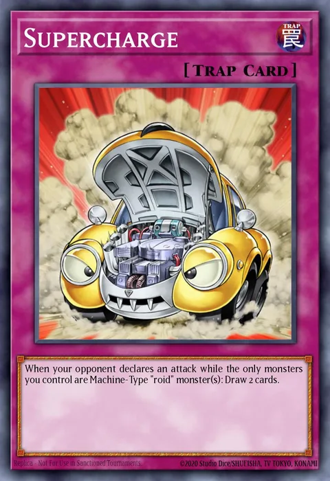 Supercharge trading card