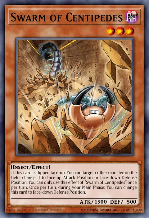 Swarm of Centipedes trading card