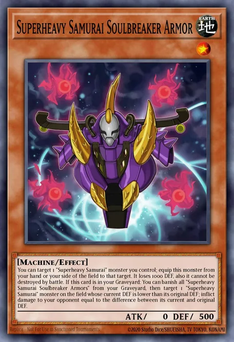 Superheavy Samurai Soulbreaker Armor trading card