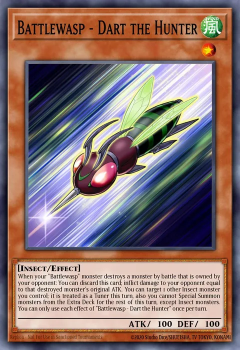 Battlewasp - Dart the Hunter trading card