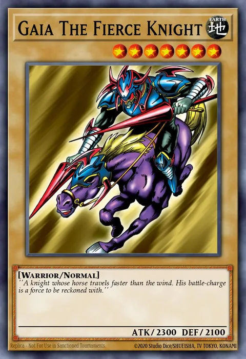 Gaia The Fierce Knight trading card