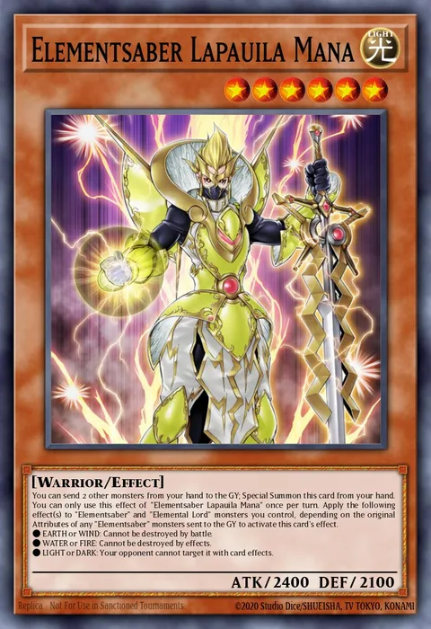 Elementsaber Lapauila Mana trading card
