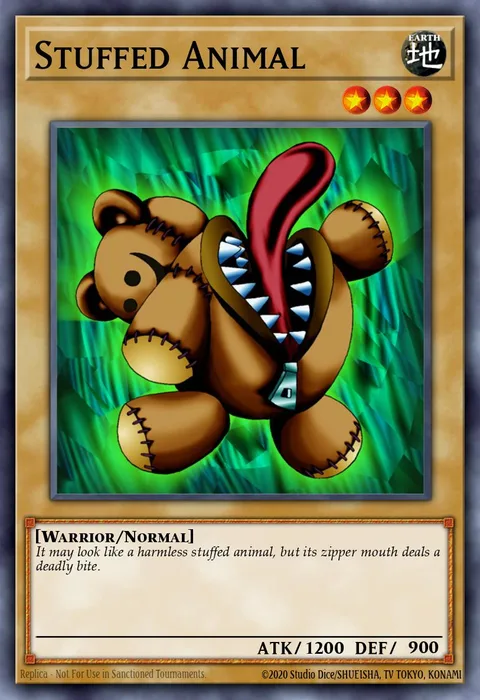Stuffed Animal trading card