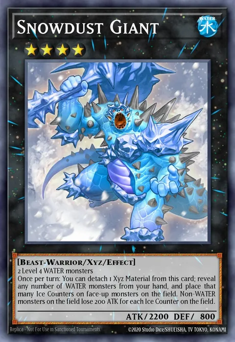 Snowdust Giant trading card