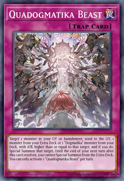 Quadogmatika Beast trading card