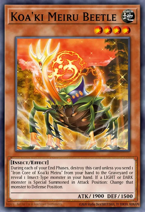 Koa'ki Meiru Beetle trading card
