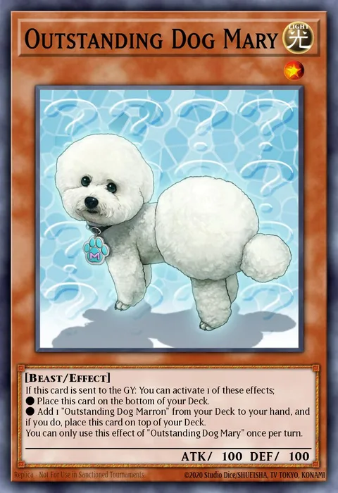 Outstanding Dog Mary trading card