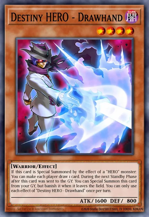 Destiny HERO - Drawhand trading card
