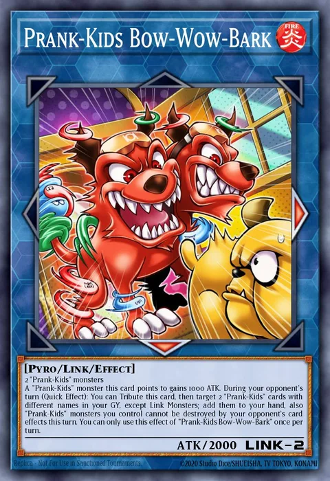 Prank-Kids Bow-Wow-Bark trading card
