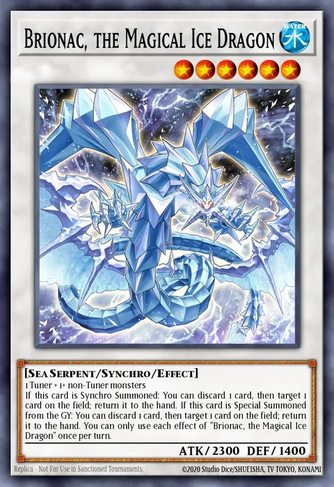 Brionac, the Magical Ice Dragon trading card