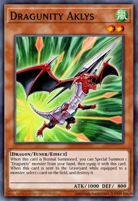 Dragunity Aklys trading card