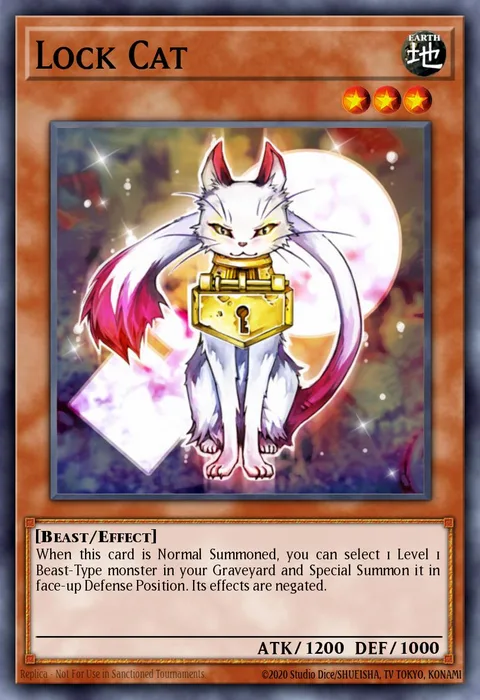 Lock Cat trading card