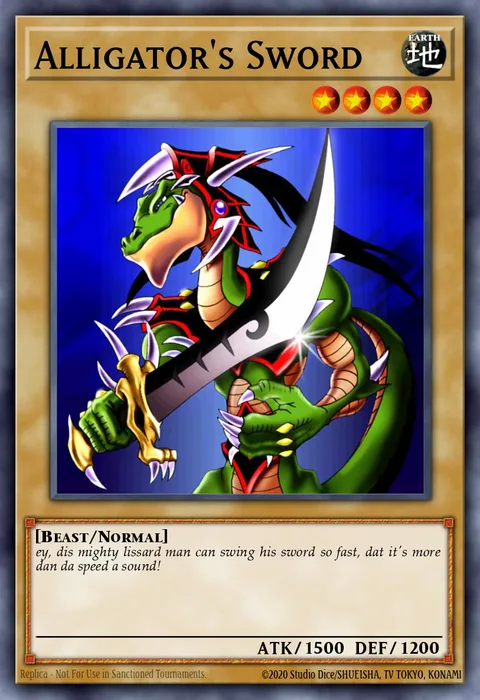Alligator's Sword trading card