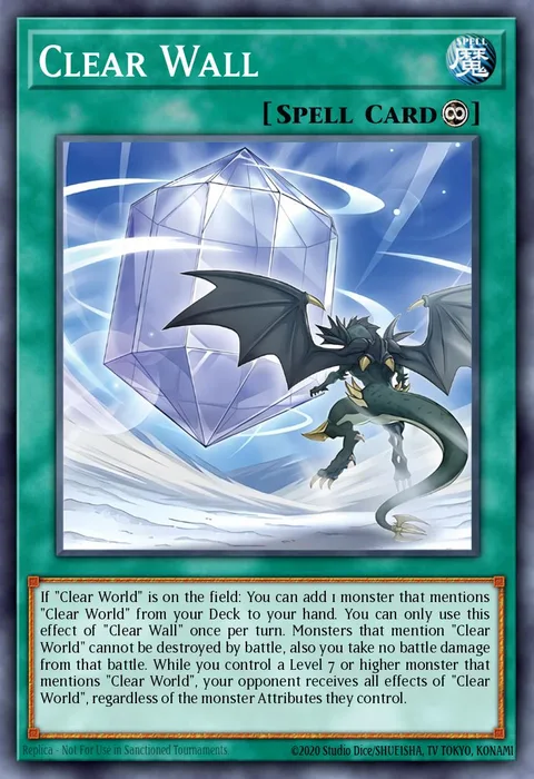 Clear Wall trading card
