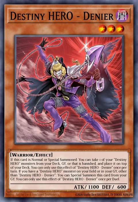Destiny HERO - Denier trading card