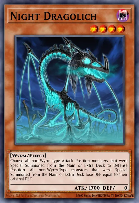 Night Dragolich trading card