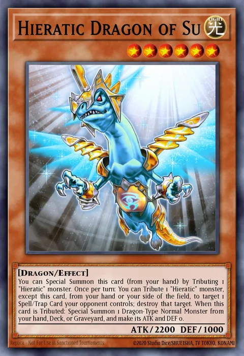 Hieratic Dragon of Su trading card
