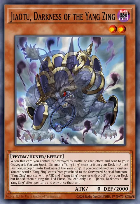 Jiaotu, Darkness of the Yang Zing trading card