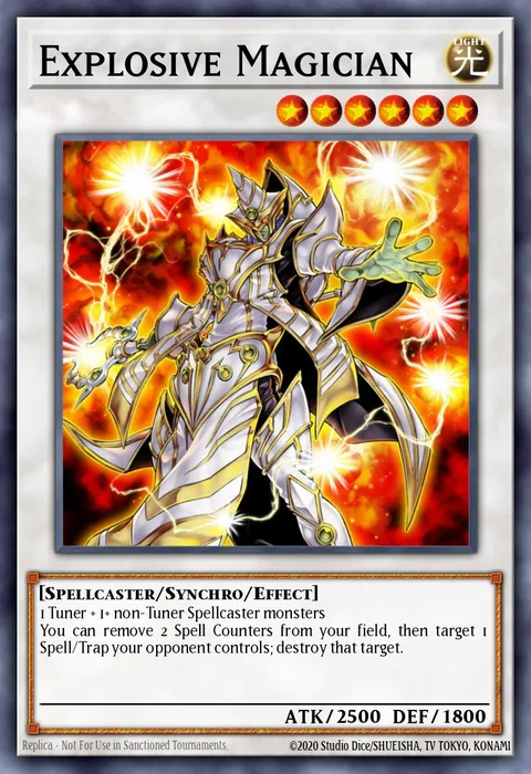 Explosive Magician trading card