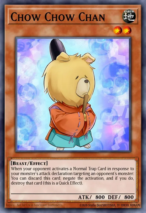Chow Chow Chan trading card