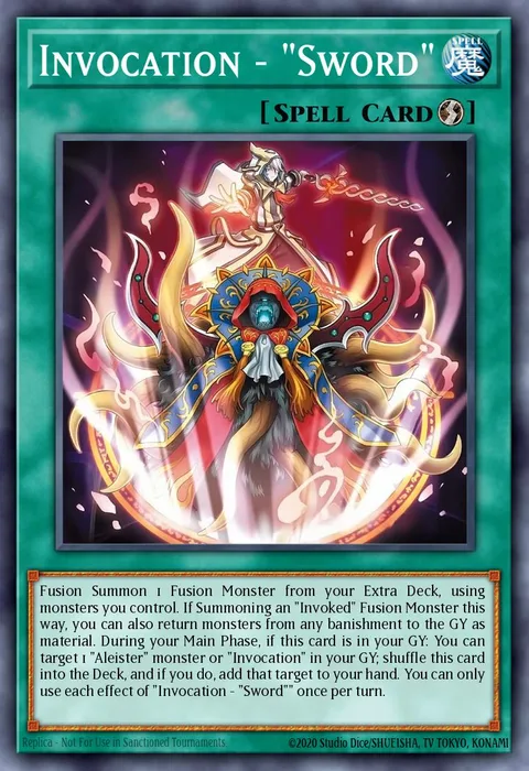 Invocation - "Sword" trading card