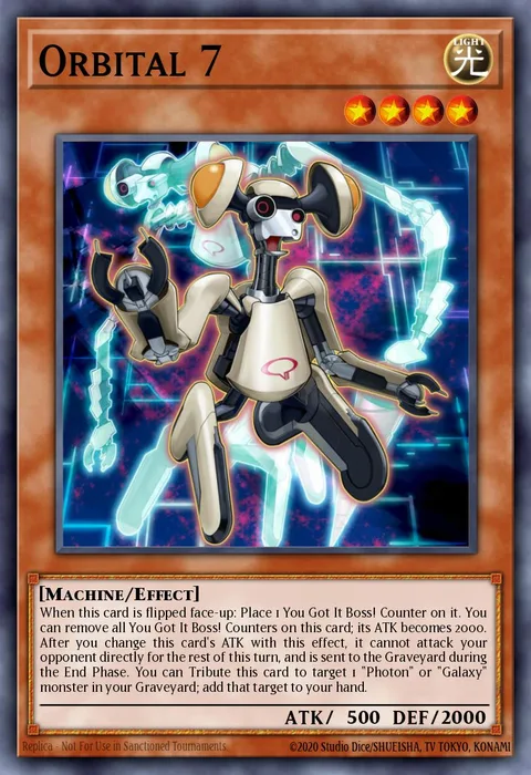 Orbital 7 trading card