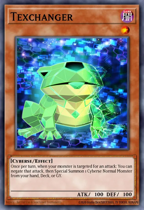 Texchanger trading card