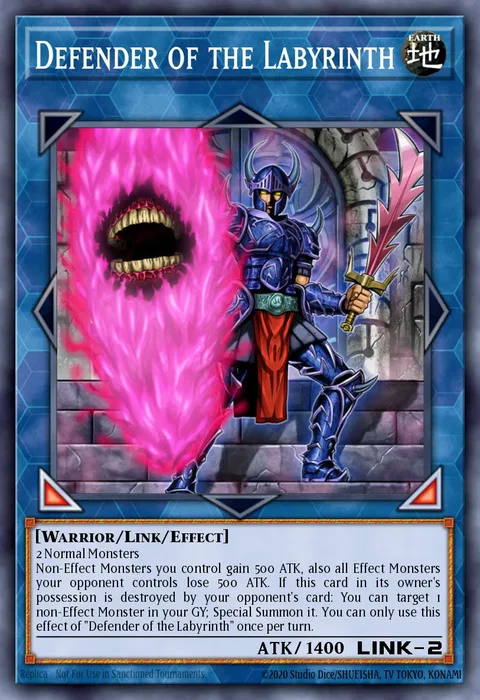 Defender of the Labyrinth trading card