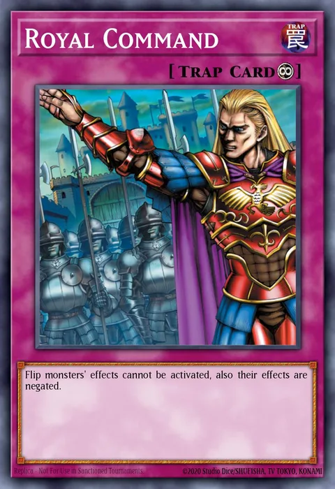 Royal Command trading card