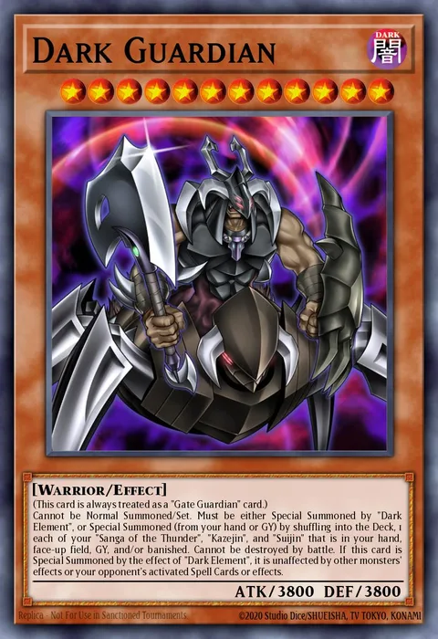 Dark Guardian trading card