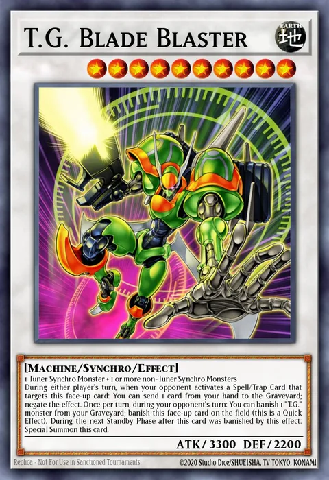 T.G. Blade Blaster trading card