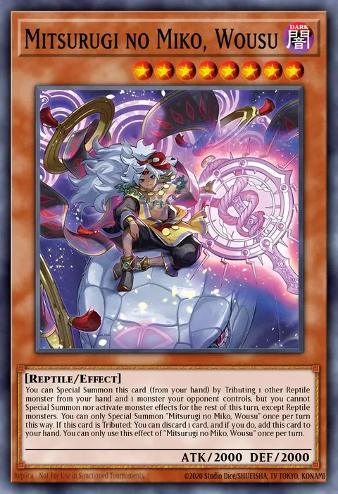 Mitsurugi no Miko, Wousu trading card