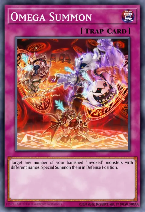 Omega Summon trading card