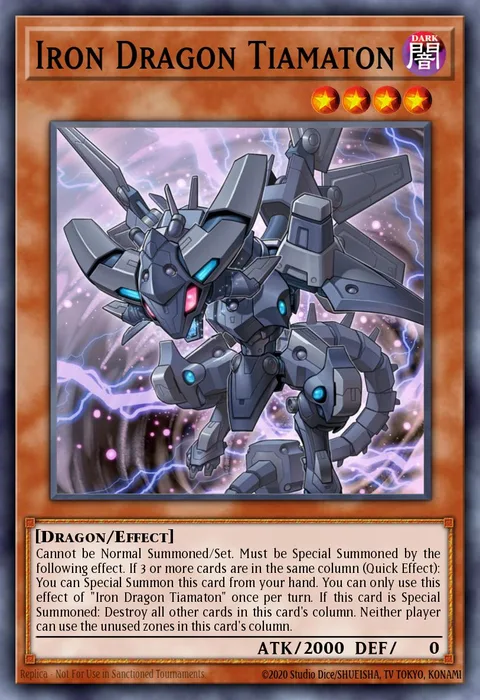 Iron Dragon Tiamaton trading card