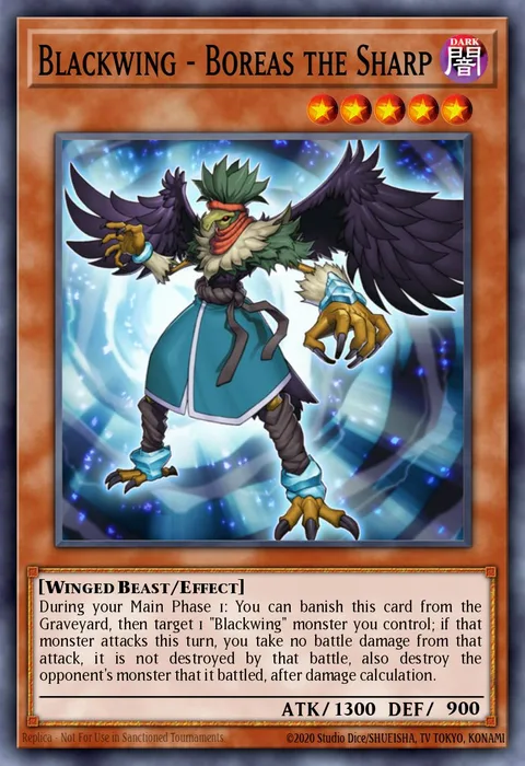 Blackwing - Boreas the Sharp trading card