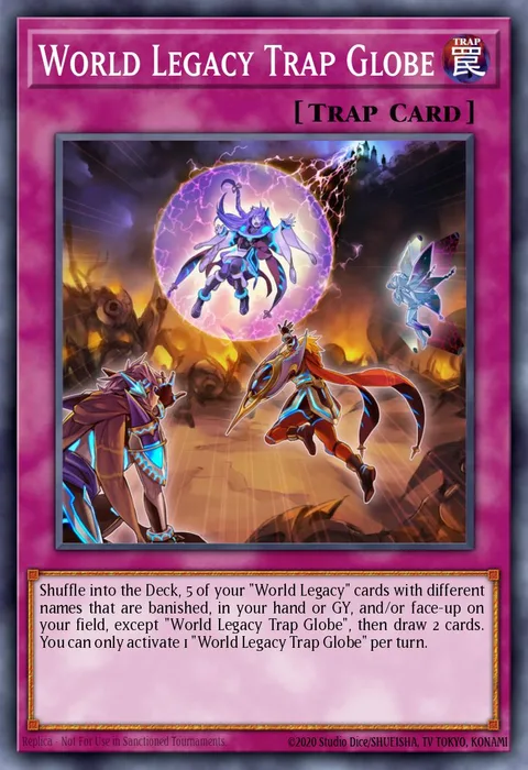 World Legacy Trap Globe trading card