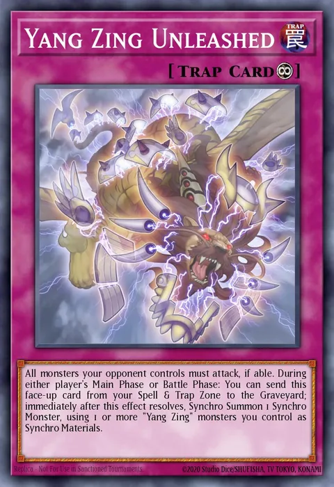 Yang Zing Unleashed trading card
