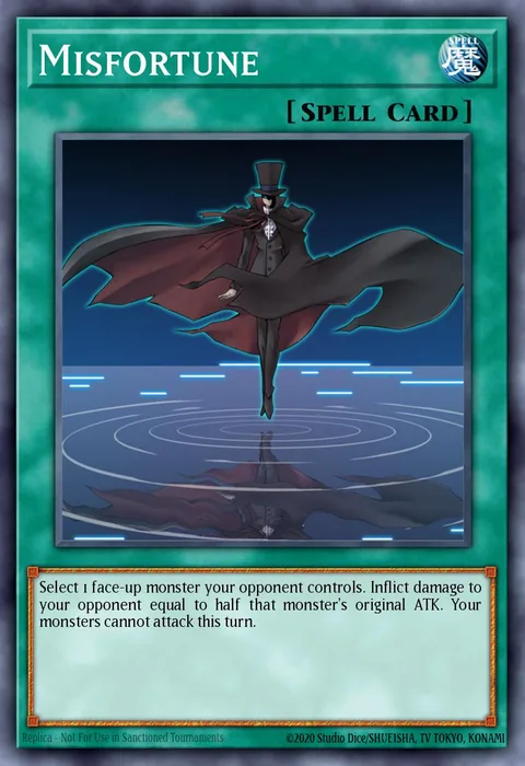 Misfortune trading card