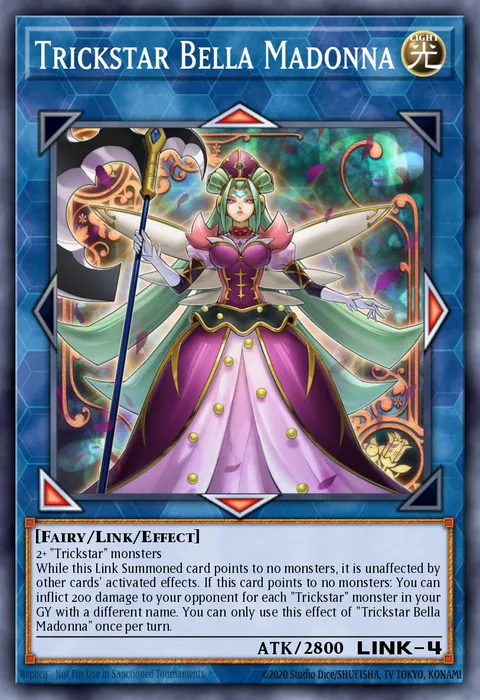 Trickstar Bella Madonna trading card